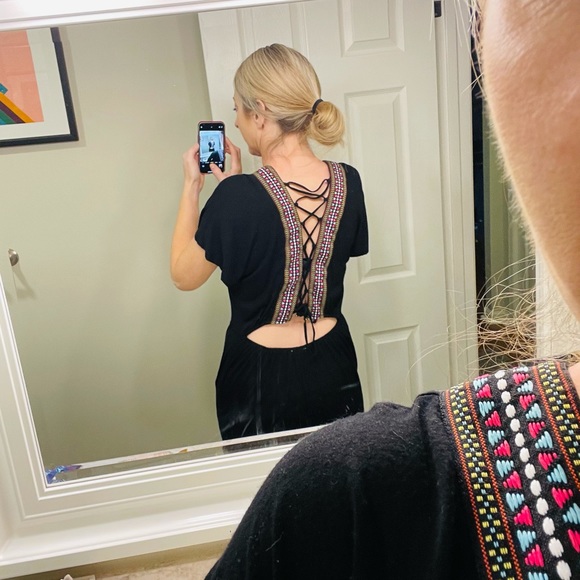 Boho Fiesta Embroidered Soft Jumpsuit/Romper - Picture 4 of 5